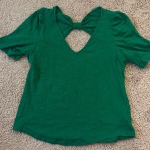 Anthro Green Short Sleeve Top
